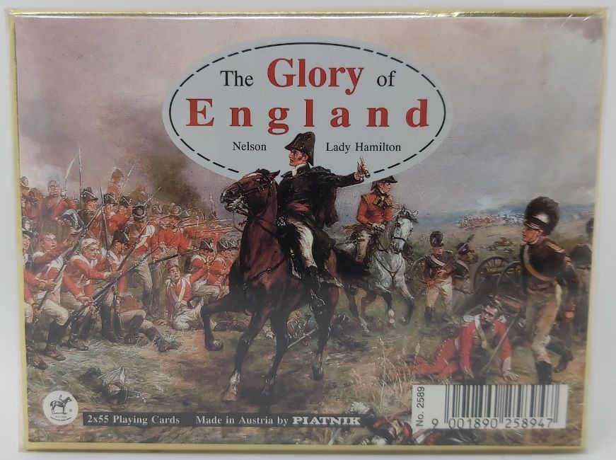 Mazzo Carte Ramino Piatnik Glory England Nelson Lady Hamilton 2589 Bridge Rummy Canasta