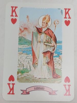 Mazzo di Carte Poker Playing Cards Cuore Le Allegre Vite dei Santi Made in Italy