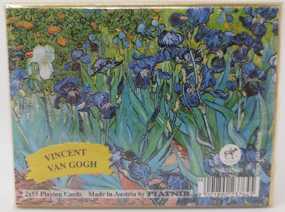 Mazzo Carte Ramino Piatnik Vincent Van Gogh Iris 237645 Bridge Rummy Canasta