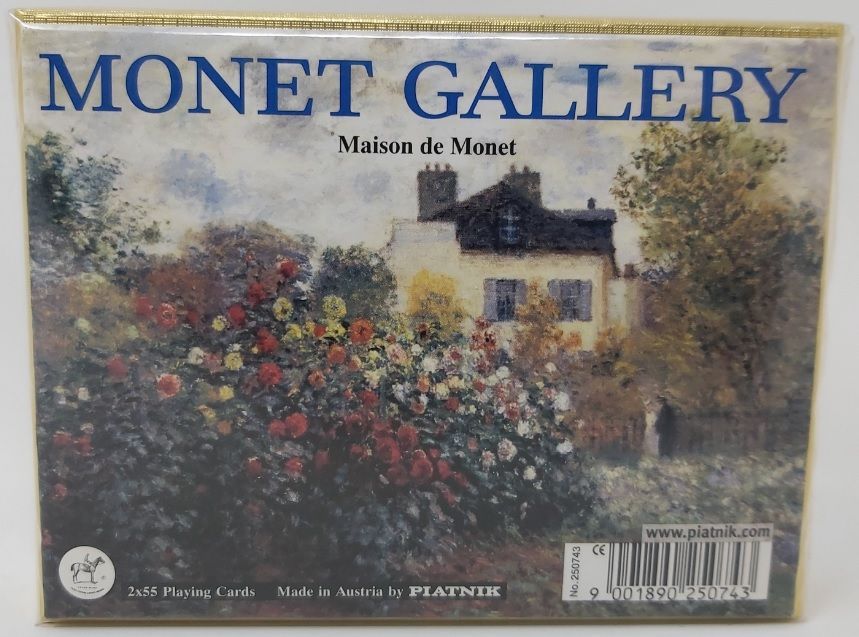 Mazzo Carte Ramino Piatnik Monet Gallery Maison de Monet 250743 Bridge Rummy Canasta