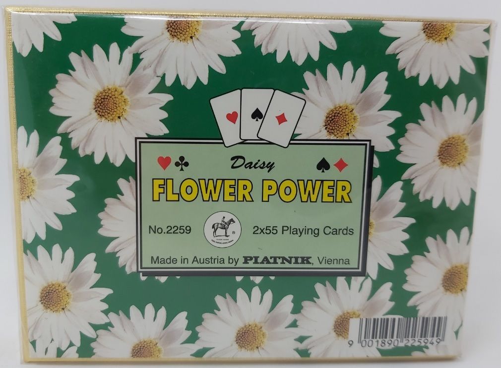 Mazzo Carte Ramino Piatnik Flower Power Daisy 2259 Bridge Rummy Canasta