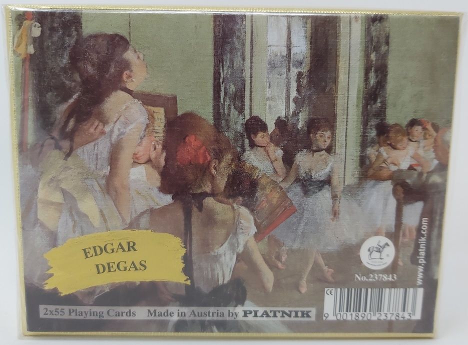 Mazzo Carte Ramino Piatnik Edgar Degas La Lezione di Danza 237843 Edgar Degas