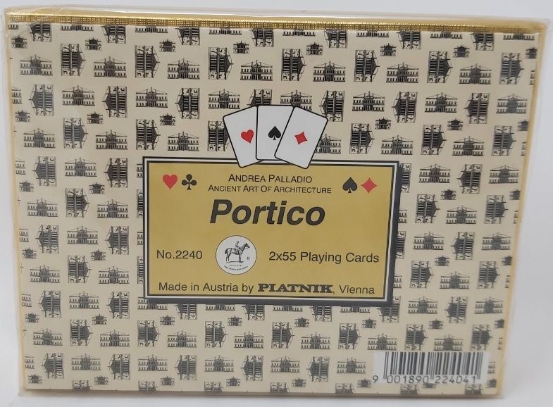 Mazzo Carte Ramino Piatnik Andrea Palladio Ancient Art of Architecture Portico Bridge Rummy Canasta