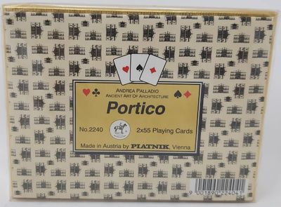 Mazzo Carte Ramino Piatnik Andrea Palladio Ancient Art of Architecture Portico Bridge Rummy Canasta