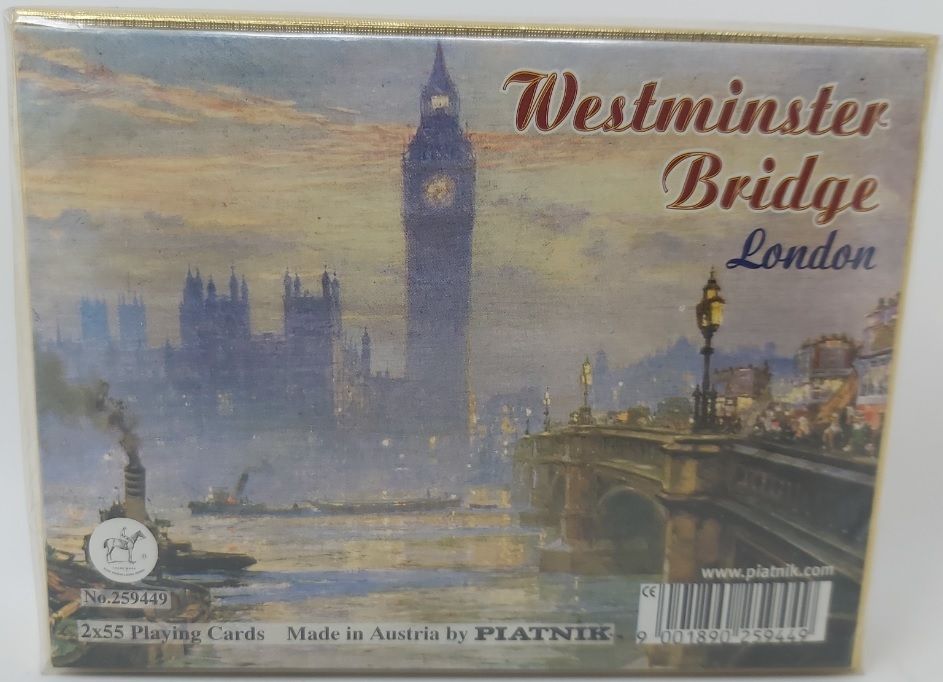 Mazzo Carte Ramino Piatnik Westminster Bridge London 259449 Bridge Rummy Canasta