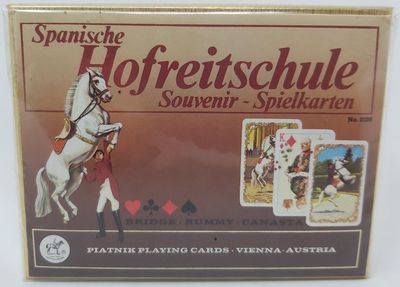 Mazzo Carte Ramino Piatnik Scuola Equitazione Spagnola Spanische Hofreitschule Souvenir Bridge Rummy Canasta