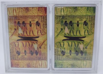 Mazzo Carte Ramino Grimaud Coffret Egyptienne Bridge Poker Canasta Rami Edizione 1985