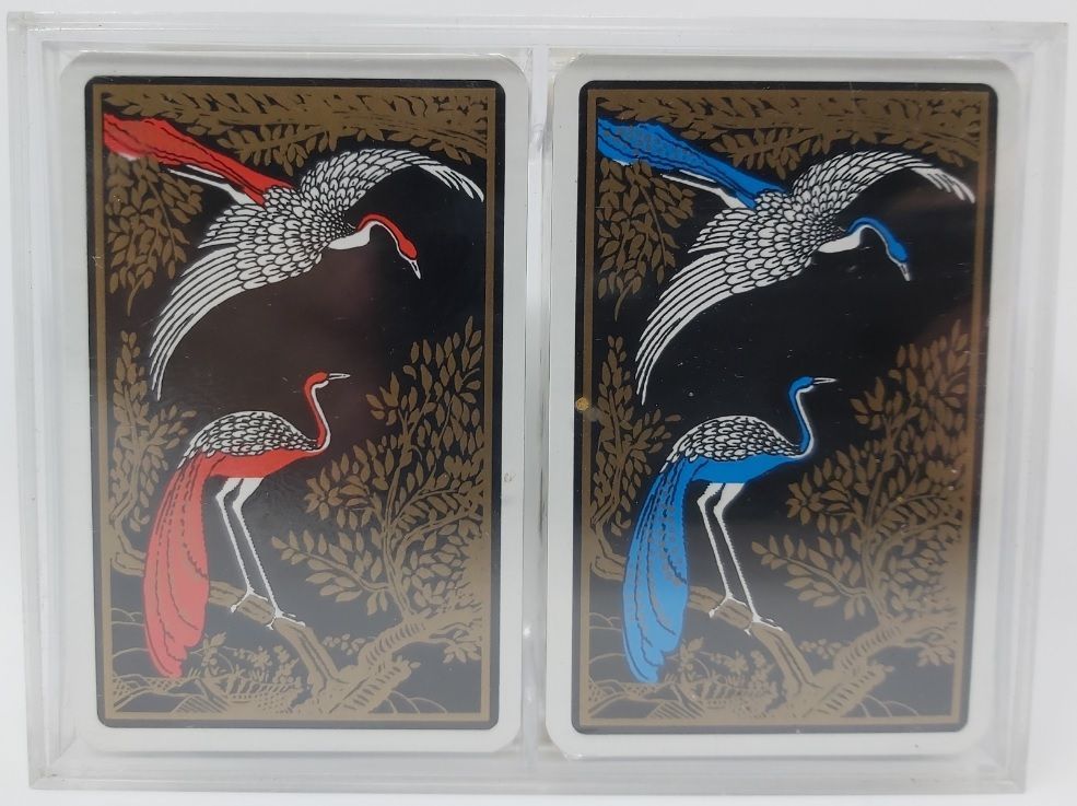 Mazzo Carte Angoli Oro Ramino Grimaud Coffret Uccelli Ibis Bridge Poker Canasta Rami 1985