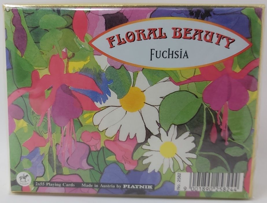 Mazzo Carte Ramino Playing Cards Piatnik Floral Beauty Fuchsia 2582