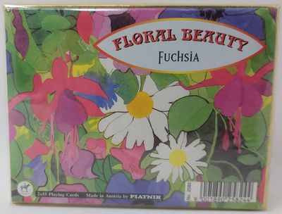 Mazzo Carte Ramino Playing Cards Piatnik Floral Beauty Fuchsia 2582