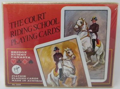 Mazzo Carte Ramino Piatnik The Court Riding School Bridge Rummy Canasta 2226