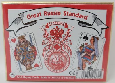 Mazzo Carte Ramino Piatnik Great Russia Standard Bridge Rummy Canasta