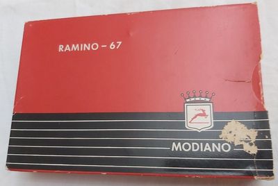 Mazzo di Carte Ramino 67 Modiano Plasticate Vintage MOD67 Anni '70-'80