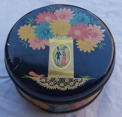 Scatola Latta Perugina Festa di Fiori Tin Box Vintage Anni '70