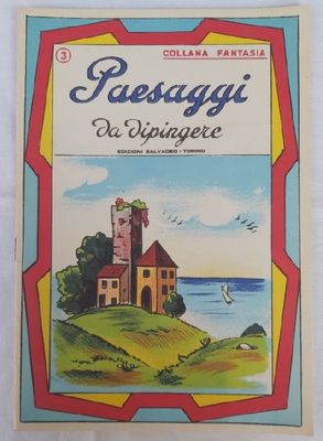 Libretto Collana Fantasia n 3 Paesaggi da Dipingere - Edizioni Salvadeo Torino anni '60 Vintage