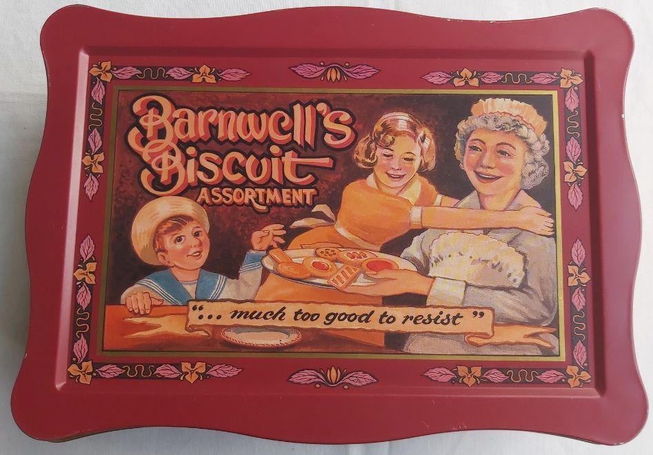 Scatola Latta Tin Box Barnwell's Biscuit Assortment  made in England Vintage
