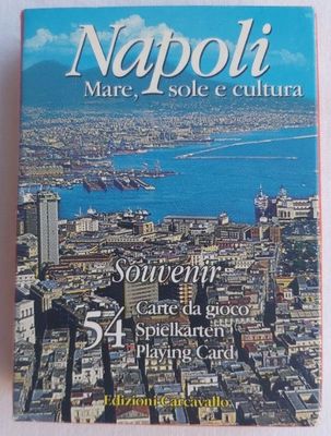 Mazzo Carte Poker Città d'Arte Napoli Mare Sole e Cultura Souvenir Modiano