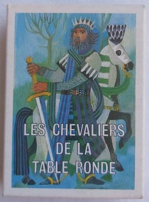 Mazzo Carte Poker Le Jeu les Chevaliers de la Table Ronde Back Bianco France Cartes 1986