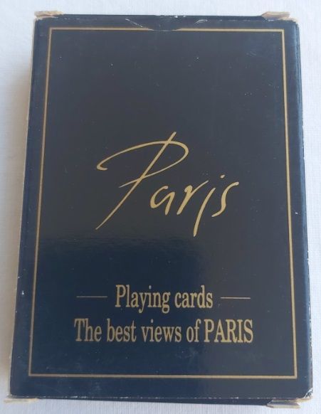 Mazzo Carte Poker Paris Les Plus Belles Vues de Paris Back Nero France Cartes 1990