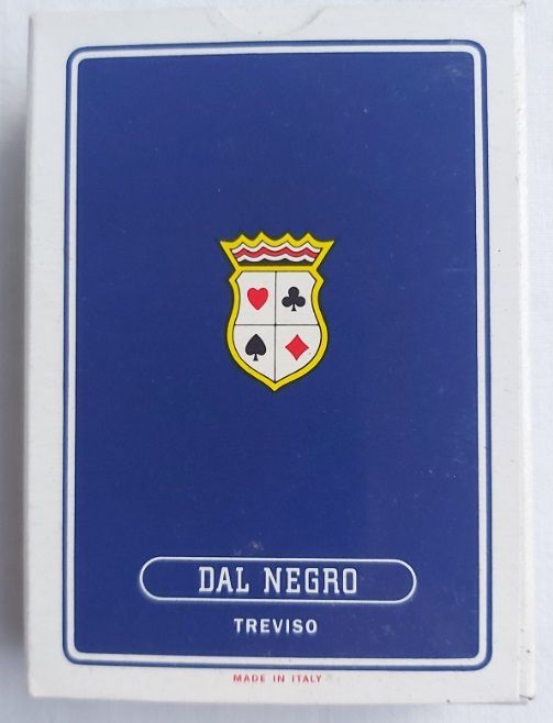 Mazzo Carte Poker St. Vincent Back Blue Plasticato Teodomiro Dal Negro Anni ‘80