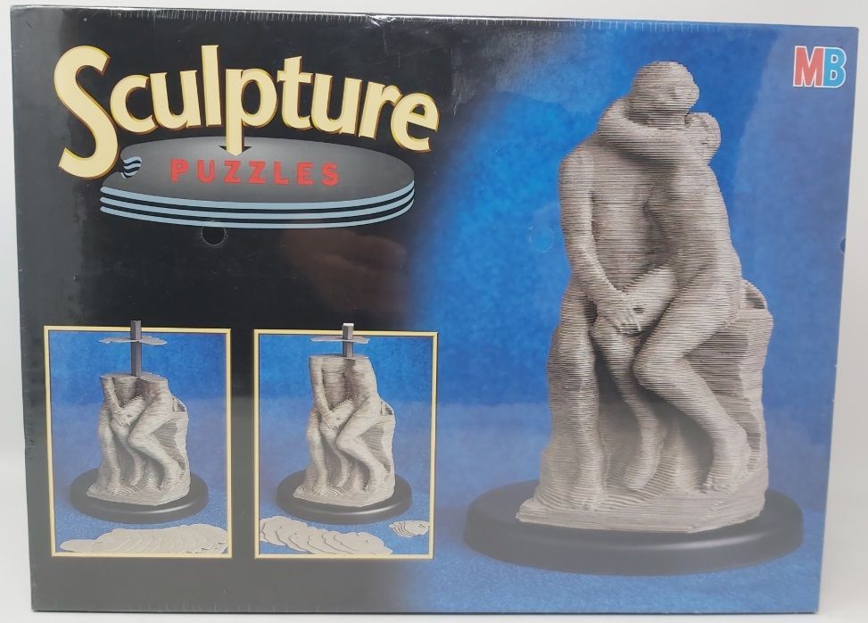 Puzzle 3D Sculpture Puzzles Il Bacio Rodin 190 Pezzi MB Scultura Statua 1995