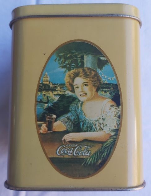 Scatola Latta Tin Box Coca Cola CocaCola Coke 2 Donne Vintage