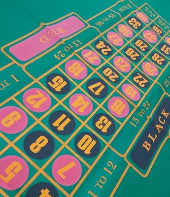 Tappeto Roulette Double-Face Black Jack Panno Gioco Layout Tapis 180 x 90
