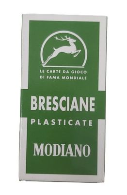 Mazzo Carte Regionali Bresciane da 52 carte Modiano Plasticate Triplex