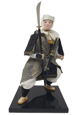 Statua Figura Monaco Samurai Guerriero Giapponese Musha di Benkei Collezione