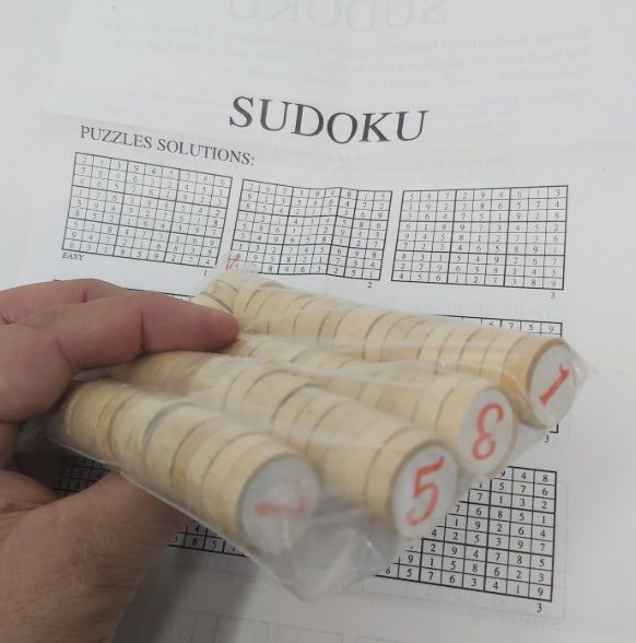 Gioco Sudoku da Viaggio Legno Chiusura Magnetica a Libro