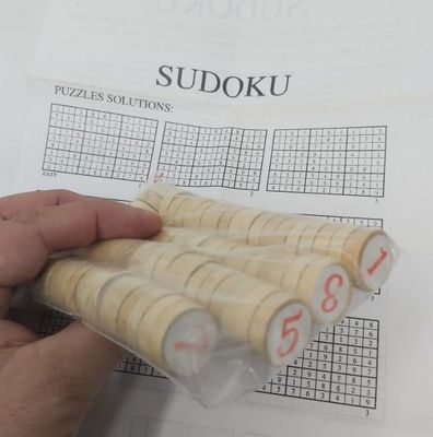 Gioco Sudoku da Viaggio Legno Chiusura Magnetica a Libro