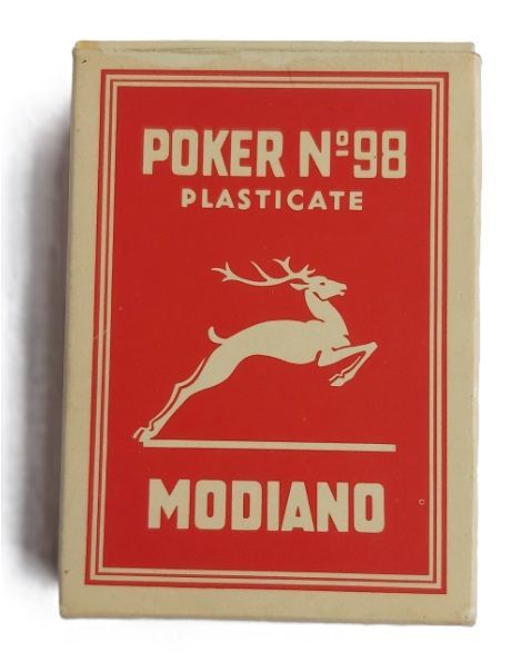 Mazzo Carte Gioco Poker Modiano 98 Plasticate Triplex Rara Spedizioni G. Trapassi