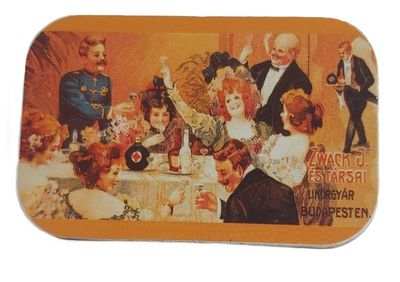 Confezione Latta Tin Box Carte Gioco Poker Amaro Unicum Modiano