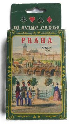 Mazzo Carte da Gioco Poker Praga Praha Prague Playing Cards