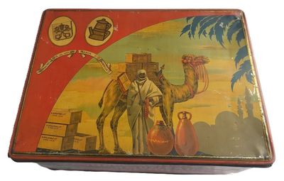 Scatola Latta Tin Box Surrogati del Caffè Rousseau Vintage