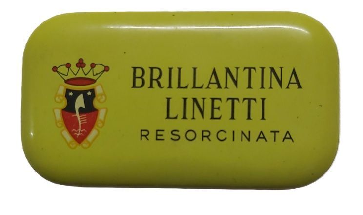 Scatolina Latta Tin Box Brillantina Linetti Resorcinata Vintage