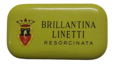 Scatolina Latta Tin Box Brillantina Linetti Resorcinata Vintage