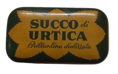 Scatolina Latta Tin Box Brillantina Dializzata Succo di Urtica Fratelli Ragazzoni