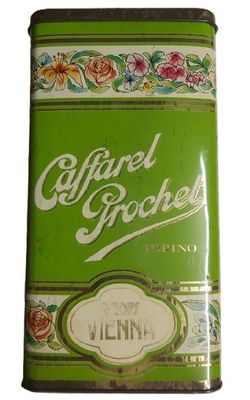 Scatola Latta Tin Box Uso Esclusivo Negozianti Rivenditori Caffarel Prochet Drops Vienna