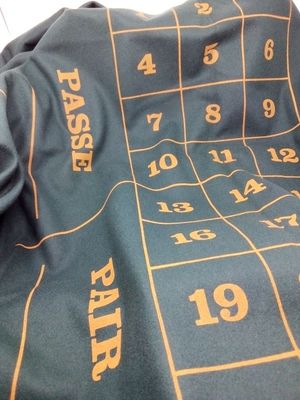 Tappeto Roulette Francese Panno Gioco Layout Tapis Professionale 180x315