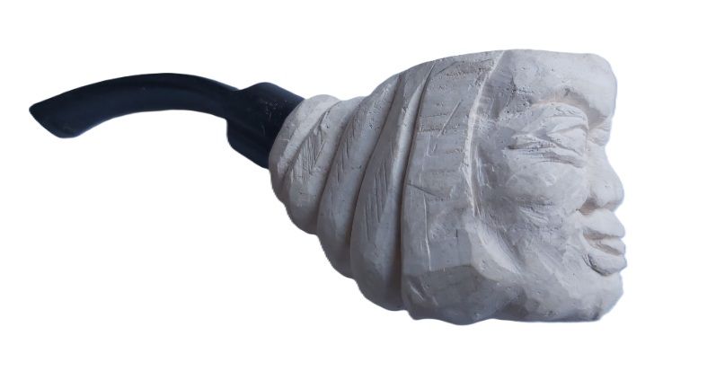 Pipa Già Intagliata The Karvit Youself Pipe Blocco Originale Schiuma Mare