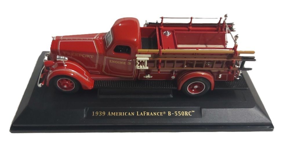 Modellino Camion Pompieri Scala 1:43 Fire Truck Luxury Die Cast 1939 Lafrance B-550RC