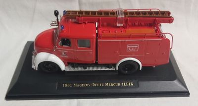 Modellino Camion Pompieri Scala 1:43 Fire Truck 1961 Magirus-Deutz Mercur TLF 16