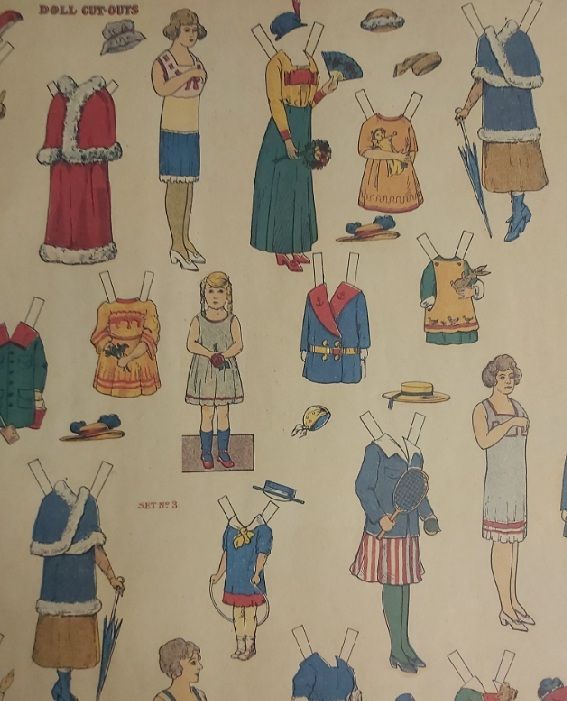 Poster Doll Cut-Outs Vintage Bambole Ritagliare cm 49,5 x 70,5 Anno 2003