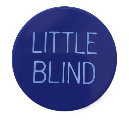 Poker Gettone Viola Gioco Texas Hold'em LITTLE BLIND Marker Big Purple Button