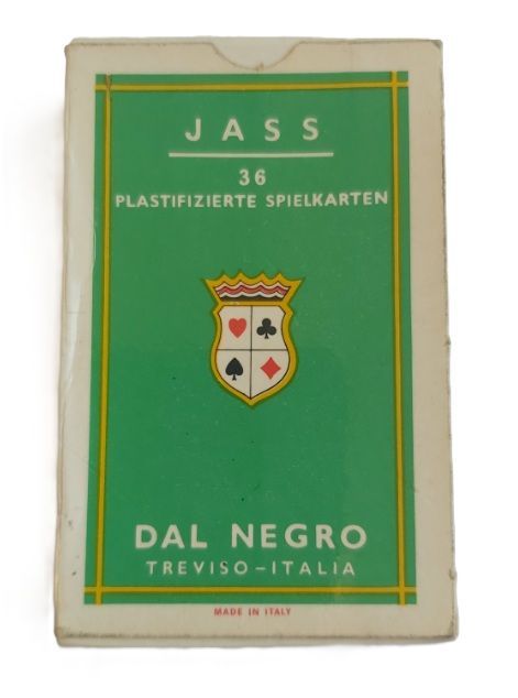 Mazzo Carte Gioco Jass n. 25/S Dal Negro Treviso Triplex 36 Carte