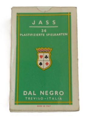 Mazzo Carte Gioco Jass n. 25/S Dal Negro Treviso Triplex 36 Carte