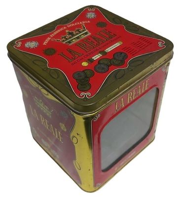Scatola Latta Tin Box La Reale Premiata Fabbrica Dolciaria del Cavaliere Cereda