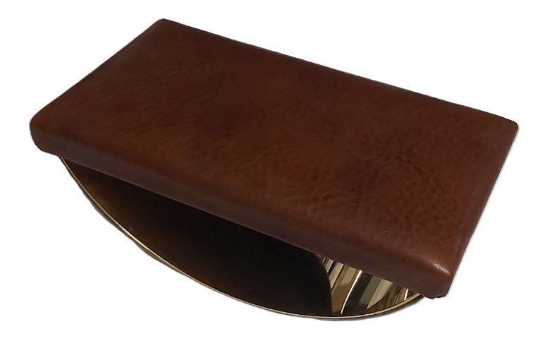 Tampone Asciuga Inchiostro Pelle Marrone Tampone Asciuga Inchiostro Pelle Marrone