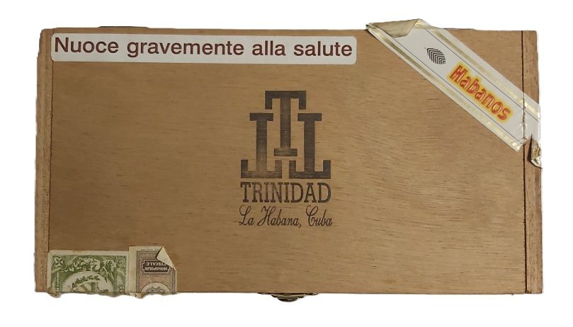 Tobacciana Scatola VUOTA Legno Wooden Box Trinidad Fundadores 24 Cigars La Habana Cuba